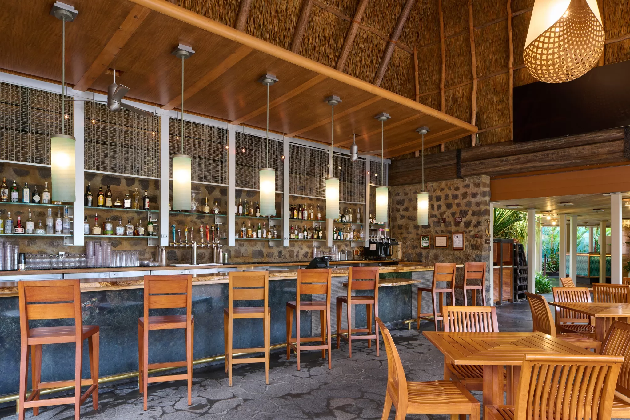 Bar at a Hawaiian resort