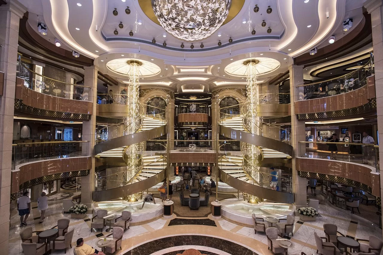 Enchanted Princess cruise ship atrium