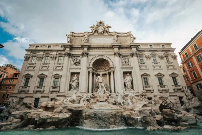 Trevi Fountain in Rome, Italy