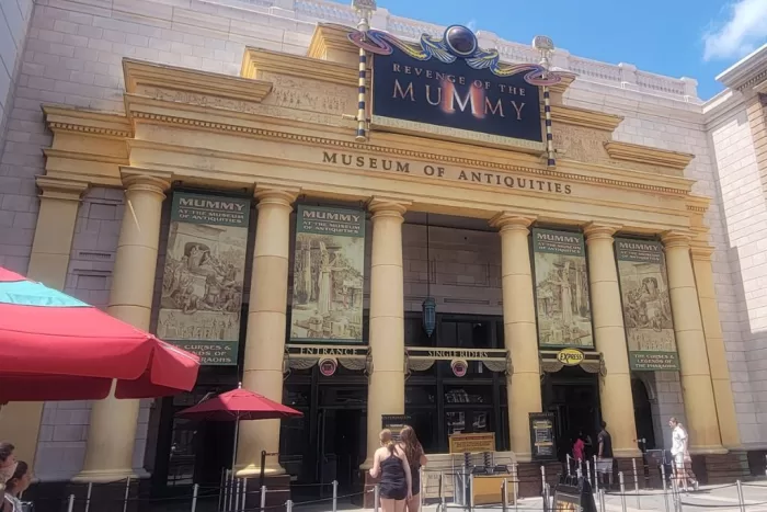 Entrance to the Revenge of the Mummy Ride at Universal Orlando