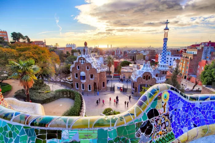 Park Güell in Barcelona, Spain