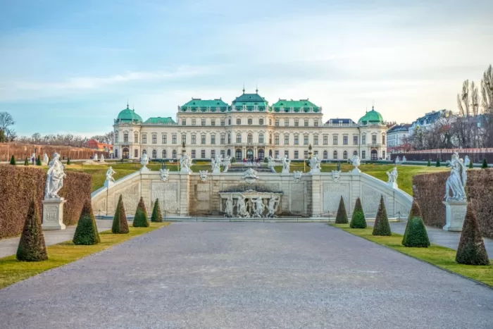 Belvedere Palace in Vienna, Austria