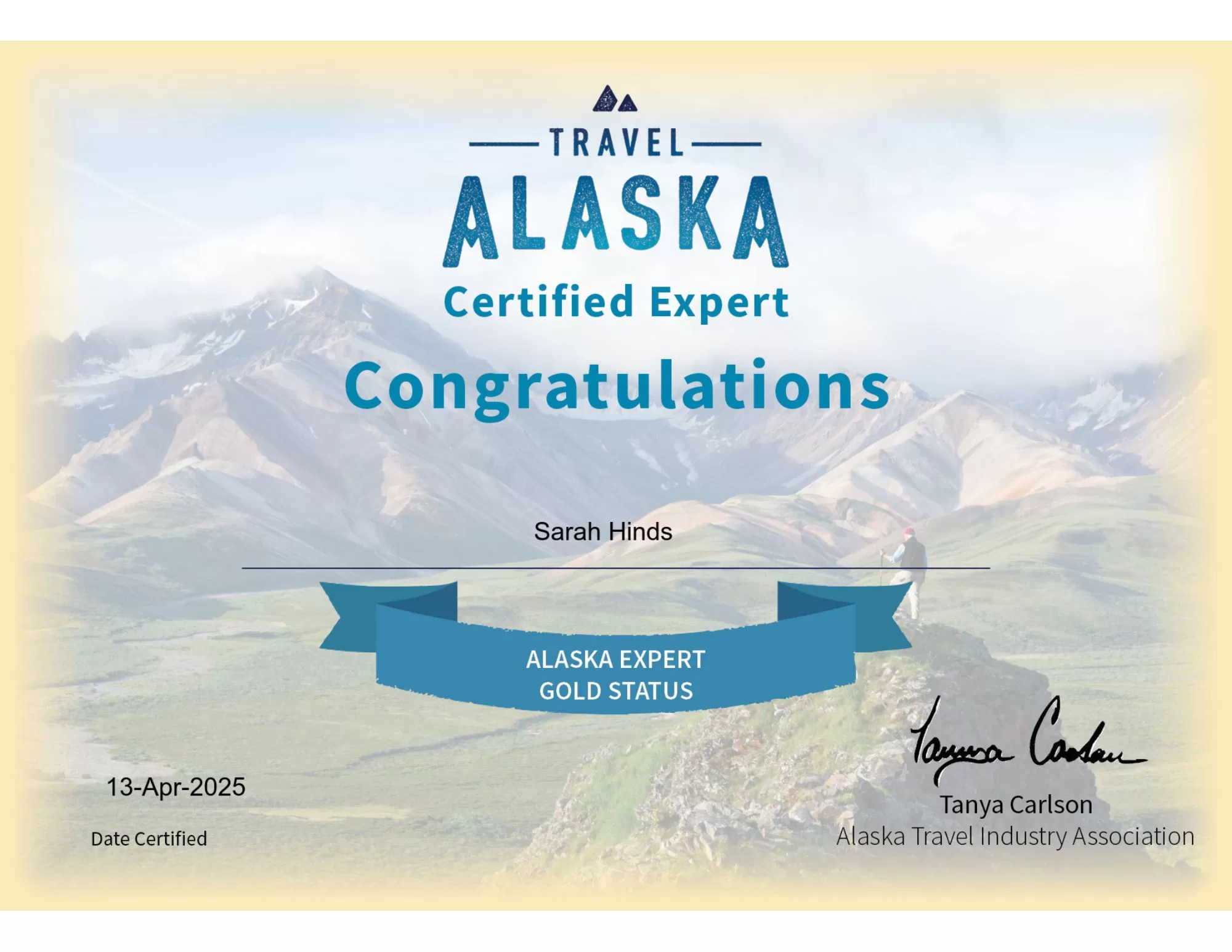 Alaska Expert Gold Status