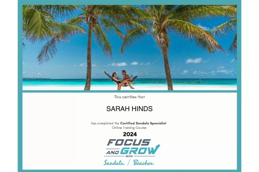 Sandals and Beaches Resorts Certified Specialist 2024