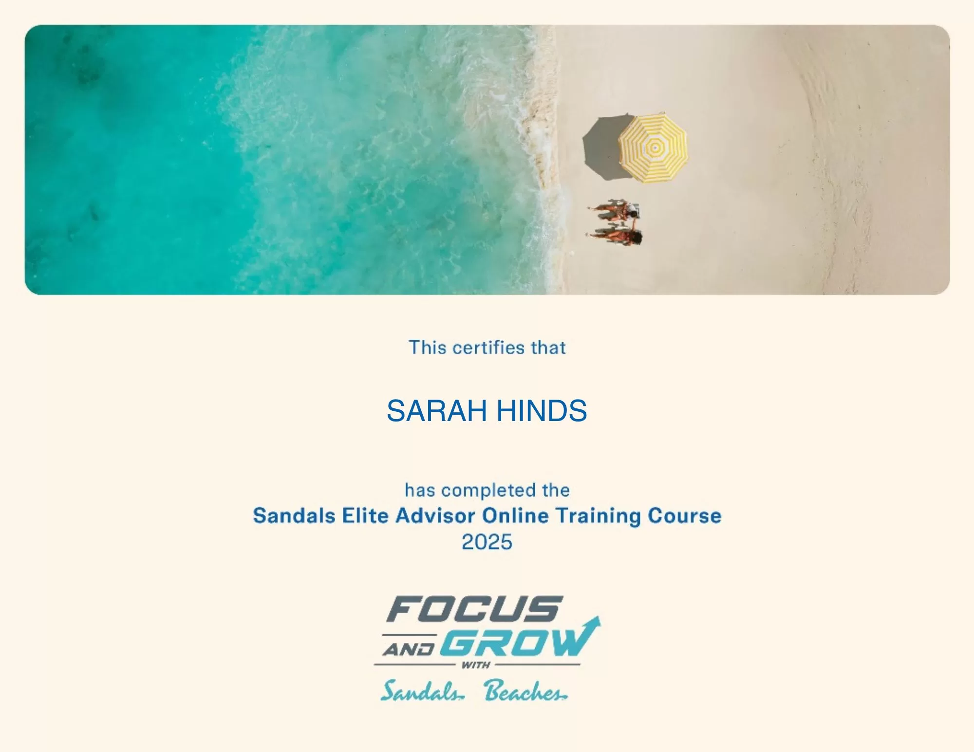 Sandals and Beaches Resorts Elite Advisor 2025