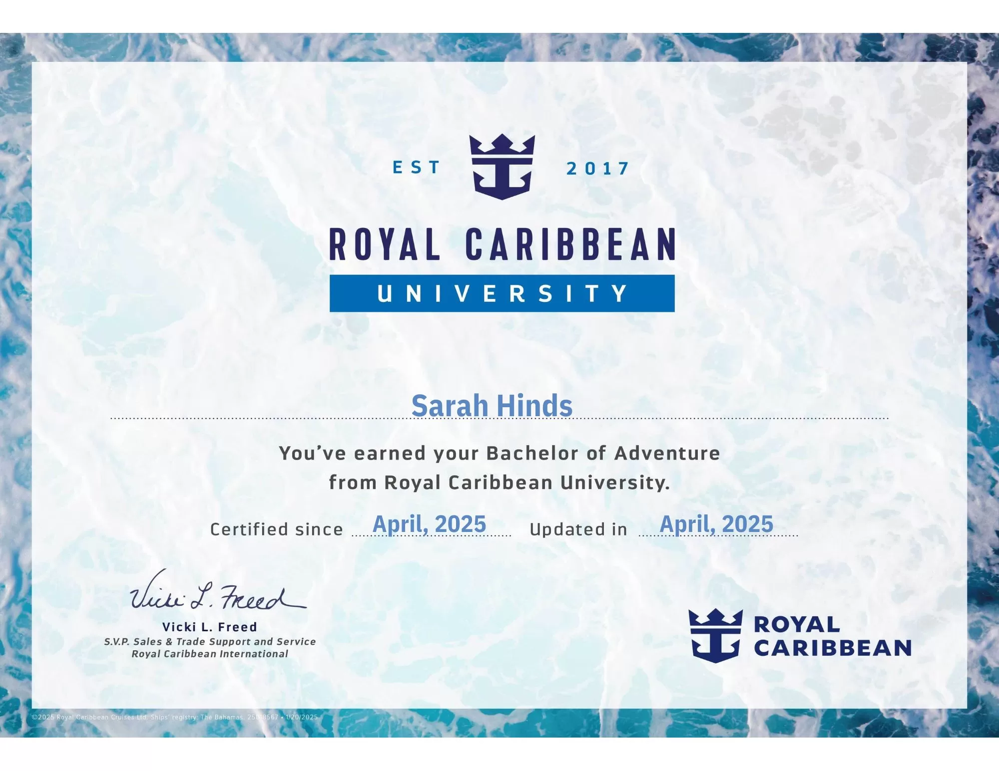 Royal Caribbean Bachelor of Adventure