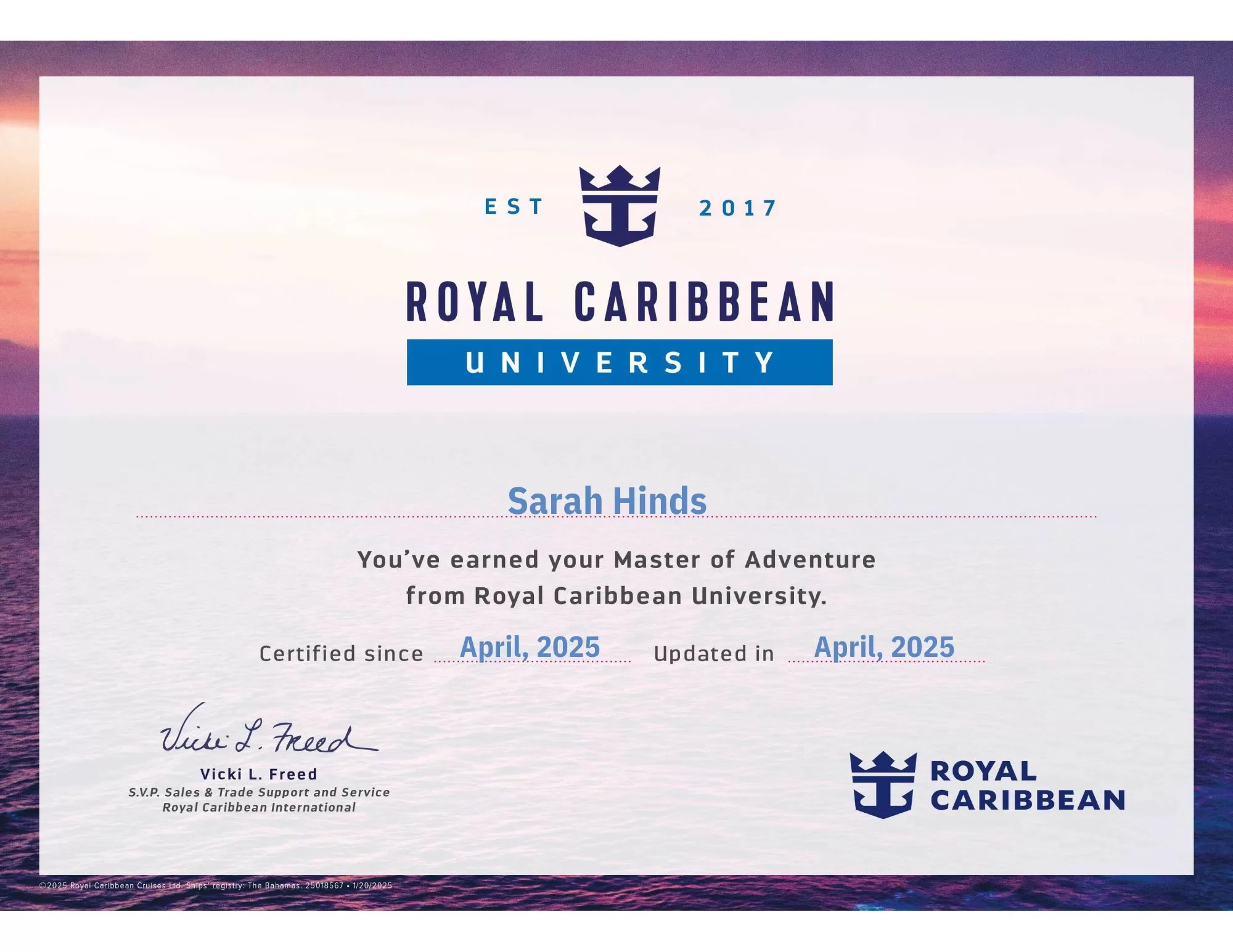 Royal Caribbean Master of Adventure