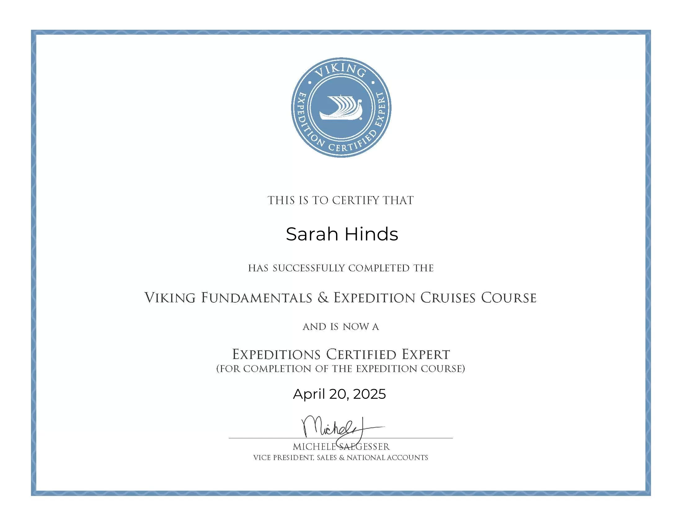 Viking Expeditions Certified Expert