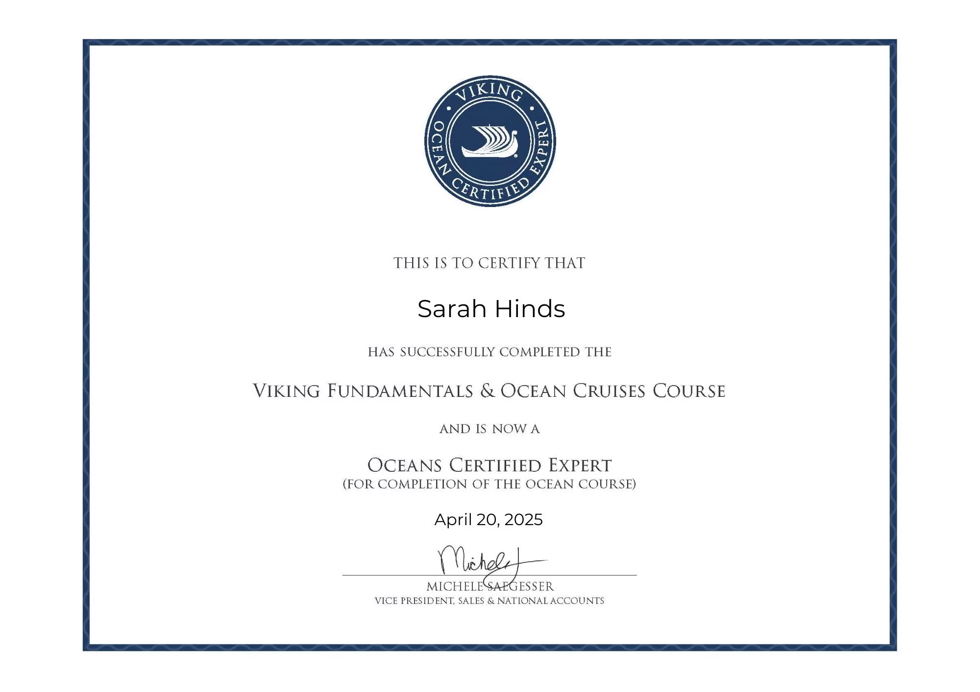 Viking Oceans Certified Expert
