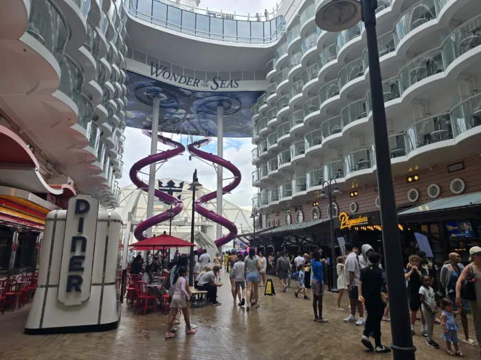 Boardwalk on Wonder of the Seas