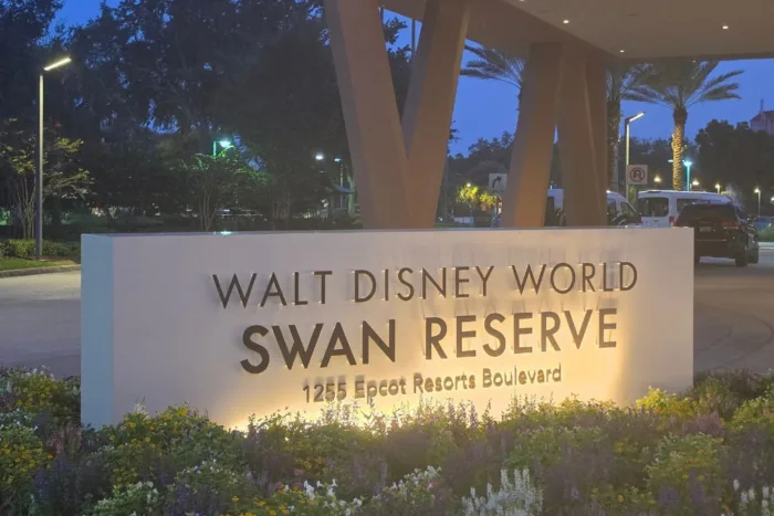 Disney World Swan Reserve Sign